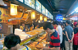 Crowded Gongdeok Market and Pancake Alley